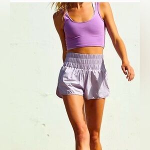 FREE PEOPLE Movement Pale Purple The Way Home Shorts - S